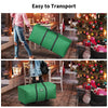 Kesfitt Christmas Tree Storage Bag,Rolling Xmas Tree Storage Box Fits Up to 9Ft Artificial Disassembled Christmas Tree,Extra Large Heavy Duty Tree Bags Storage with Wheels,Velcro Handle,Dual Zippers