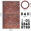 Brick Wall Party Backdrop, Wall Decoration, Curtains Door, Old Red Brick Wall Party Backdrop, Holiday Party Supplies Christmas Halloween Decoration 78.7