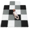 YIMINYUER Baby Playmats Floor Gyms Puzzles Jigsaw Puzzle Play mats Floor Exercise mats Frame,Fitness Yoga mats Play mat Crawling mat Flooring White Black Gray R01R04R12G301018
