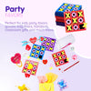 4E's Novelty Foam Tic Tac Toe Game [Bulk 24 Pack] for Kids Individually Wrapped Valentines Party Favors, Goody Bag Fillers Toys, Classroom Exchange Gifts for Kids