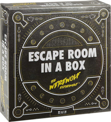 Mattel Games Escape Room in a Box The Werewolf Experiment, Room Escape Group Game for Teens and Adults, with 19 2D and 3D Puzzles, Connects to Amazon Alexa, Makes a Great Gift for 13 Year Olds and Up