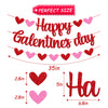 Happy Galentine's Day Banner for Ladies Girls Valentine's Day Celebration Party Supplies Romantic Heart Love Be My Galentine Theme Garland Sparkle Glitter Party Decorations