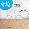 NATIONAL GEOGRAPHIC Kids Fort Building Kit - 135-Piece Indoor Fort Builder for Kids, Build a Fort for Creative Play, STEM Building Toys for Kids Ages 6 7 8 9 10 11 12, Blanket Fort (Amazon Exclusive)