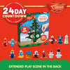 JOYIN Christmas 24 Days Countdown Advent Calendar with a Tabletop Wooden Christmas Tree and 28 Ornaments Snowman Santa Decorations for Boys, Girls and Kids Party Favors, Classroom Prizes, Xmas Gift