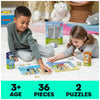 Bluey 36-Piece Jigsaw Puzzles Two Pack Bundle with Easy Tube Storage | Bluey Birthday Party Supplies | Bluey Party Favors | Bluey Toys for Kids 3+