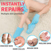 Moisturizing Glove and Sock, Gel Spa Moisturizing Therapy Sock ? Glove, Soften Repairing Dry Cracked, Hands Feet Skin Care, Effective in Repair Dry and Chapped Hands and Feet Skin Care(4 PCS/Blue)