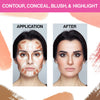 wet n wild MegaGlo Blush Stick Conceal & Contour, Hustle & Glow | Matte | Face Multistick Makeup Multistick | For Cheeks | Cream