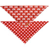Realeaf Valentine's Day Dog Bandanas 2 Pack, Triangle Reversible Love Pet Scarf for Boy and Girl, Premium Durable Fabric, Holiday Bandana for Medium and Large Dogs (Large)