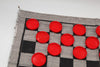 Multiflex Designs Jumbo Checkers Rug Game, 3 Inch Diameter Pieces (12 Red /12 Black), Machine Washable, The Giant Original, Classic Family Fun Kid Activity, Lightweight/Travel Friendly, Indoor/Outdoor