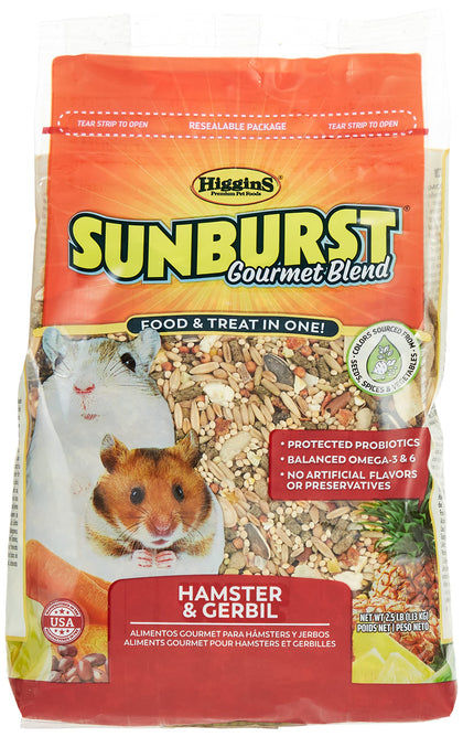Higgins Sunburst Gourmet Food Mix for Hamsters and Gerbils