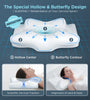 Emircey Adjustable Neck Pillows for Pain Relief Sleeping, Hollow, Contour and Odorless, Cervical Memory Foam, Orthopedic Bed Pillow Support for Side Back Stomach Sleeper