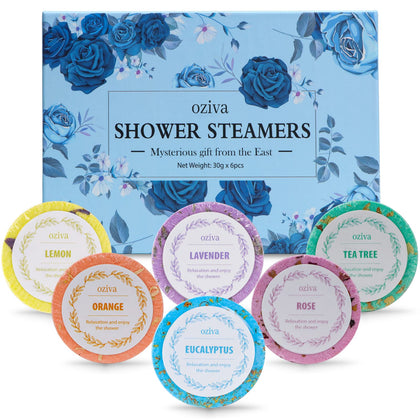 Oziva Aromatherapy Shower Steamers-Gifts for Women and Men, Shower Bombs - Stocking Stuffers for Women-Christmas Gifts Self Care and Relaxation Stress Relief