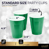 Amcrate Disposable Plastic Cups, Green Colored Plastic Cups, 18-Ounce Plastic Party Cups, Strong and Sturdy Disposable Cups for Party, Wedding, Christmas, Halloween Party Cup, 50 Pack