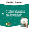 NaturVet -VitaPet Senior Daily Vitamins for Senior Dogs - Plus Glucosamine - Full Spectrum of Vitamins & Minerals - Enhanced with Glucosamine for Added Joint Support - 365 Time Release Tablets