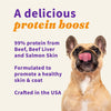 Halo Freeze Dried Raw Skin & Coat Topper, Beef and Salmon Skin Recipe, Raw, Real Meat Topper, All Life Stages, 3.5-OZ Bag