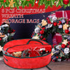 Windyun 8 Pcs Christmas Wreath Storage Container Bulk 30 Inch Plastic Xmas Bags with Handle Durable Tarp Wreath Bag Material Garland Holiday Wreath Box For Heavy Duty Xmas Thanksgiving Holiday(Red)