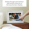 Skylight Digital Picture Frame: WiFi Enabled with Load from Phone Capability, Touch Screen Digital Photo Frame Display - Customizable Gift for Friends and Family - 10 Inch Silver