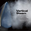 Hamilton Beach Steam Iron & Vertical Steamer for Clothes with Scratch-Resistant Durathon Soleplate, 3-Way Auto Shutoff, Anti-Drip, 8' Retractable Cord, 1500 Watts, Blue