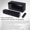 ZVOX AccuVoice AV110 TV Speaker, Dialogue Clarifying Micro Home Theater System with Patented Hearing Technology, Speakers for TV with Separate Subwoofer, Audio Sound System, 30-Day in Home Trial