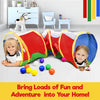 Hide N Side 6ft Crawl Through Play Tunnel Toy, Pop up Tunnel for Kids Toddlers Dogs Babies Infants & Children Gift Indoor & Outdoor Action Toy Tunnel