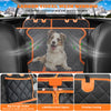 URPOWER 6 in 1 Convertible Dog Car Seat Cover for Back Seat 60/40 Split Dog Seat Cover 100% Waterproof Dog Hammock for Car Nonslip Pet Seat Cover with Mesh Window & Pocket for Cars Trucks and SUVs