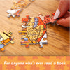 Mayhem in The Library: Book Jigsaw Puzzle for Adults (1000 Pieces) Filled with 101 Riddles to Solve