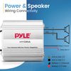 Pyle Hydra Marine Amplifier - Upgraded Elite Series 400 Watt 2 Channel Micro Amplifier - Waterproof, GAIN Level Controls, RCA Stereo Input, 3.5mm Jack & Volume Control (PLMRMP1A)