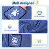 Nobleza Dog Towel, Super Absorbent Large Dog Towels for Drying Dogs with Hand Pockets, Soft Microfiber Quick Drying Dog Bath Towel for Dogs Cats Pets Bathing Grooming (Mazarine, 2 Pack)