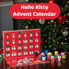 Hello Kitty 50th Anniversary Christmas Advent Calendar - Mochi Silicone Squishy Toys - Includes Kuromi, My Melody, Cinnamoroll & More - From Hello Kitty And Friends - 24 Squishy Gifts