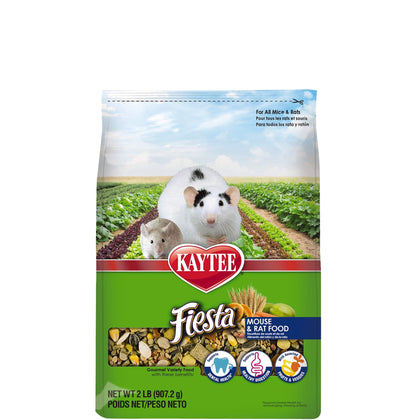 Kaytee Fiesta Mouse And Rat Food, 2-Lb Bag