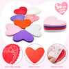JOYIN 126+ Pcs Valentines Day Craft Gift Set with 100 Heart Doilies, 24 Pcs Foam Hearts & 2 Bags of Foam Heart Stickers for Kids, Tableware Decoration, Home Activitie, Kitchen Disposable Table Doilies