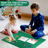 Lenwen 3 Pcs 3.5 ft Felt Board Flannel Board Stories for Preschool Felt Toys Felt Stories Activities Play Kits Early Learning Interactive Play Kit Wall Hanging Gift for Homeschooling, 3 Colors
