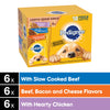 PEDIGREE CHOPPED GROUND DINNER Adult Soft Wet Dog Food Variety Pack, 3.5 Ounce - 18 Count (Pack of 1)