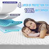 HYLEORY Queen Size Waterproof Mattress Pad Protector, Breathable Quilted Mattress Cover Noiseless Waterproof Fitted Sheet Mattress Topper Upto 21