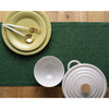 Solino Home Forest Green Linen Table Runner 36 inches - 100% Pure Linen 14 x 36 Inch Table Runner - Small Coffee Farmhouse Table Runner for Thanksgiving, Christmas, Winter, Holiday - Athena