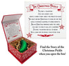 German Christmas Pickle Ornament Tradition Decor - Green Glass Tree Decoration - Gift Boxed with Story & Legend