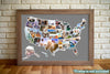 USA Photo Map, Travel Map - 24 x 36