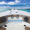 Pyle 200 Watt Marine Boat Speaker System Weather Proof Dual 2 Way 6.5 Inch Outdoor Speakers w/ 85Hz-6kHz Frequency Response, Heavy Duty 8oz Magnet Structure PLMR6KB,Black
