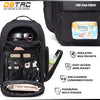 Diaper Bag Backpack for Dad, DBTAC Large Baby Nappy Bag for Men w/Changing Mat, Insulated+Wipe Pockets, Stroller Straps, Black