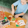 Melissa & Doug Top & Bake Wooden Pizza Counter Play Set (41 Pcs) Pizza Toy Wooden Play Food Set, Pretend Pizza Sets For Kids Ages 3+ - FSC-Certified Materials