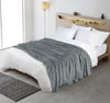 Utopia Bedding Cool Grey Fleece Blanket Full Size Lightweight Fuzzy Soft Anti-Static Microfiber Bed Blanket (90x84 Inch)