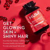 HUM Red Carpet - Skin & Hair Supplement - Black Currant Seed Oil for Glowing Skin & Strong Thicker Hair with Vitamin E & Omegas 3/6 - Hair Growth Vitamins for Women (60 Vegan Softgels)