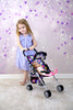fash n kolor® - Doll Stroller My First Baby Doll Strollers Toy - Flower Design with Basket in The Bottom- Doll Accessories 2 Free Magic Bottles Included - New Year Gift, Boys, Girls
