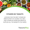 NaturesPlus Vitamin B2 (Riboflavin) - 250 mg, 60 Vegetarian Tablets, Sustained Release - Natural Energy & Metabolism Booster, Promotes Overall Health - Gluten-Free - 60 Servings