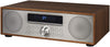 Crosley CR3501A-WA Fleetwood Bluetooth FM Clock Radio and CD Player, Walnut
