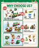 Kids Advent Calendar 2023, Xmas Themed Building Blocks for Kids Ages 6-8, Teen, STEM Toys Playset Christmas Gifts Stocking Stuffers for Boys Girls 6 7 8 9 10 11 12 Years Old, Countdown Daily Surprises