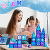 NVHH Magnetic Tiles Kids Toys for 3 4 5 6 7 8+ Year Old Boys Girls 3D Castle Princess Magnetic Building Blocks Educational Toddler Girls Toys Age 2-4 5 6-8 Year Old Girl Boy Birthday 47pcs