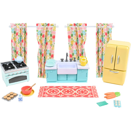 Sunny Days Entertainment Honey Bee Acres Sweet Home Kitchen Accessories Playset, 27 Piece Set: