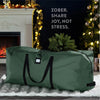 Zober Christmas Tree Storage Bag - Fits 7.5 Ft Artificial Trees - Waterproof Christmas Tree Bag - Strong, Durable Handles - Labeling Card Slot - Green
