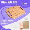 Hulats Learn to Write - Portable Wooden Alphabet Tracing Board - Tracing Letters for Kids Ages 3-5 - Montessori Toys for 3+ Year Old - Letter tracing fine Motor Skills Toys for 5 Year Old